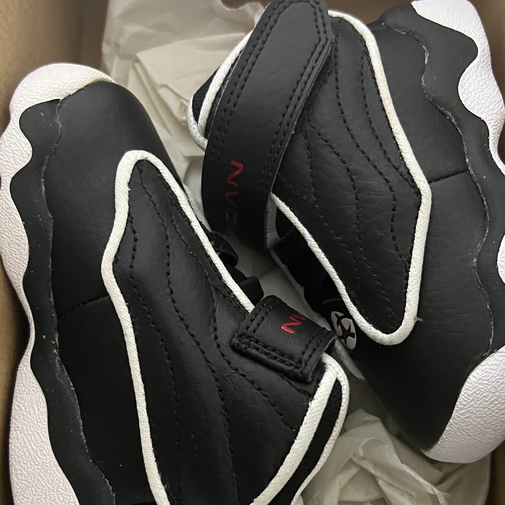 Jordan Pro Strong Black and University Red Sneakers